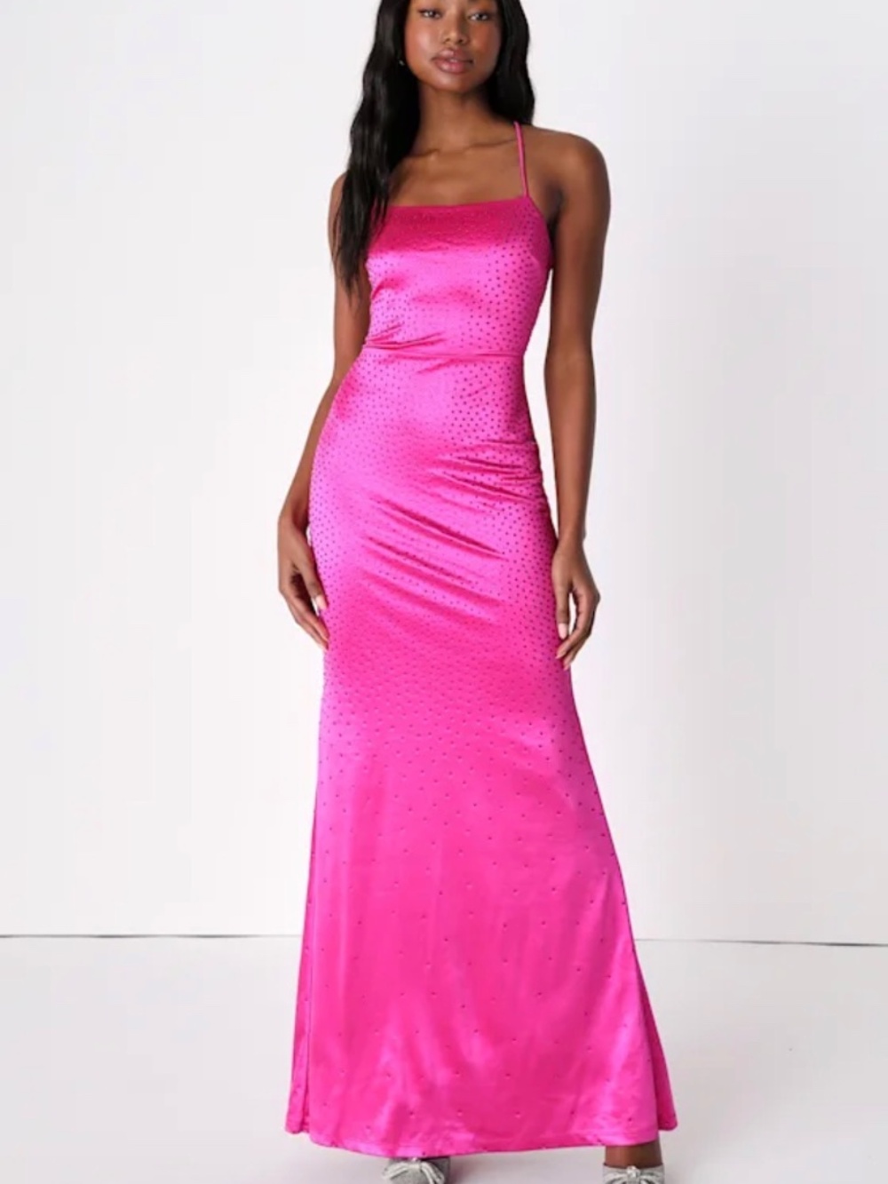 Lulus hot pink formal dress